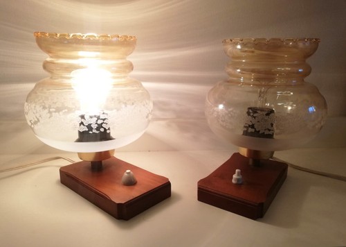Coppia antiche lampade - coppia,