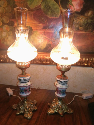 Antica coppia lampade - lampade, in