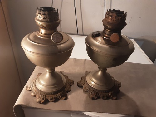 Coppia antiche lampade - coppia,