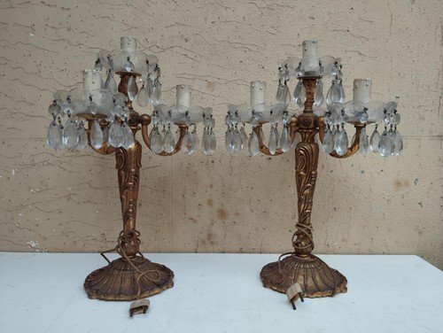 Antica coppia lampade - coppia,