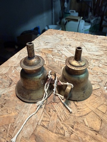 Lampade antiche olio coppia - ad,