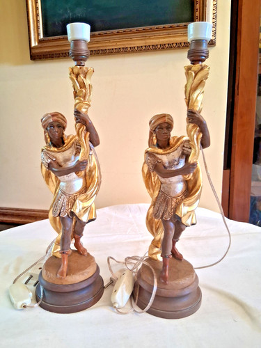 Coppia lampade sculture - lampade,