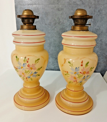 Antica coppia lampade olio - coppia,