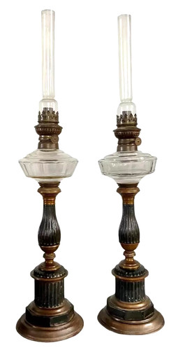 Coppia lumi lampade petrolio - coppia,
