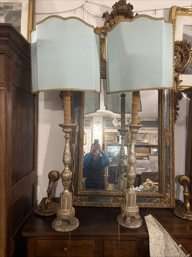 Coppia lampade antiche in - coppia,