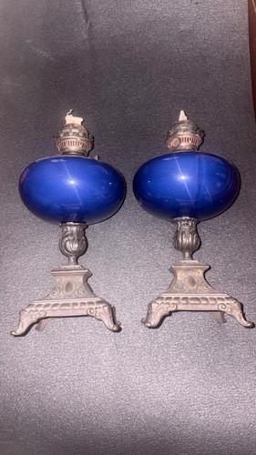 Coppia antiche lampade a - lampade,