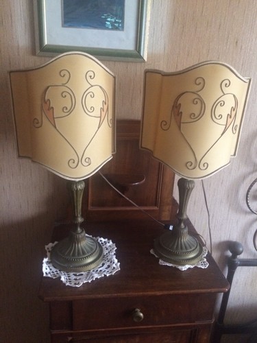 Coppia lampade antiche da - antiche,