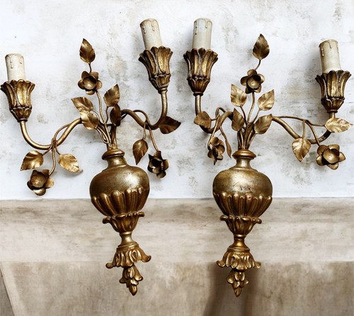 Coppia applique antiche - coppia,