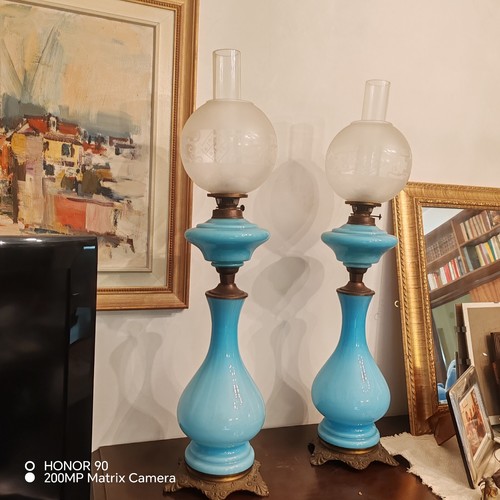 Coppia antiche lampade - di,